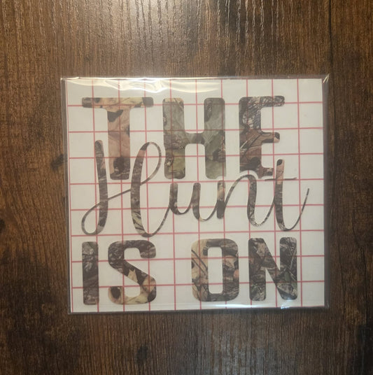 The Hunt is On Decal